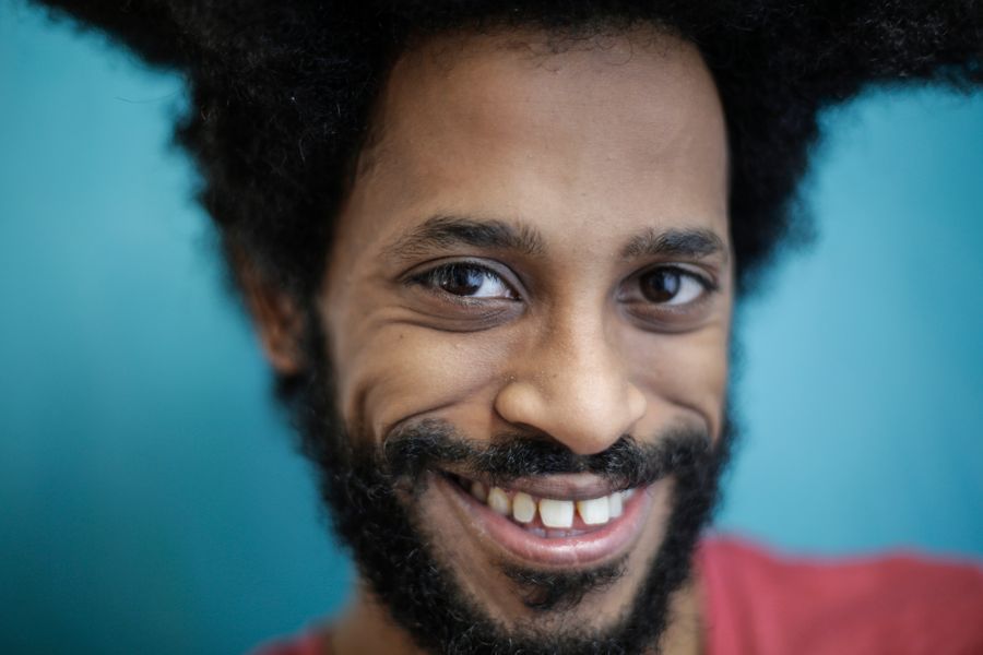 Marcus T., construction and blocks teacher, smiling