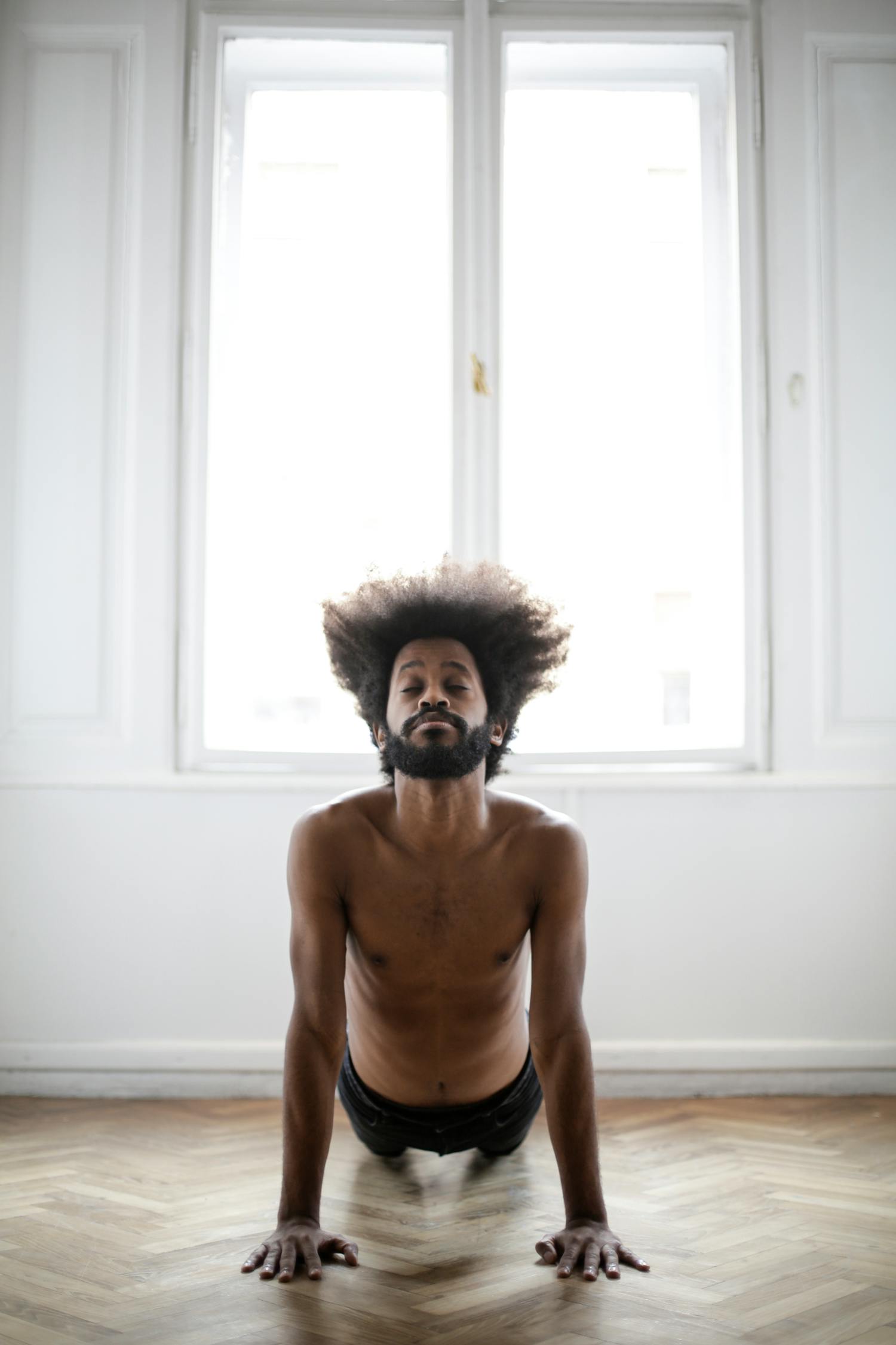 Topless Man Doing Yoga · Free Stock Photo