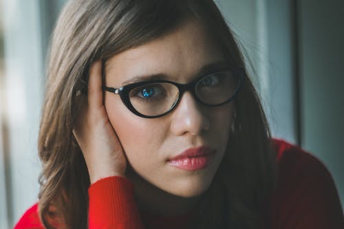 Free stock photo of brunette, glasses, natural beauty