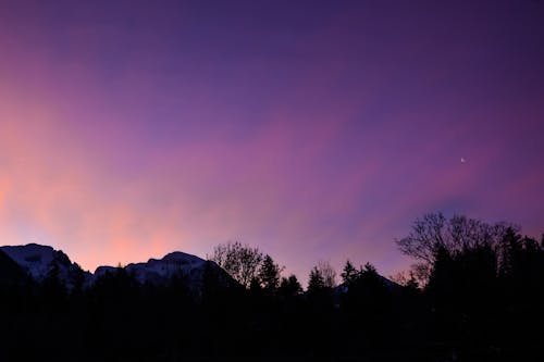 Бесплатное стоковое фото с вечер, восход, гора