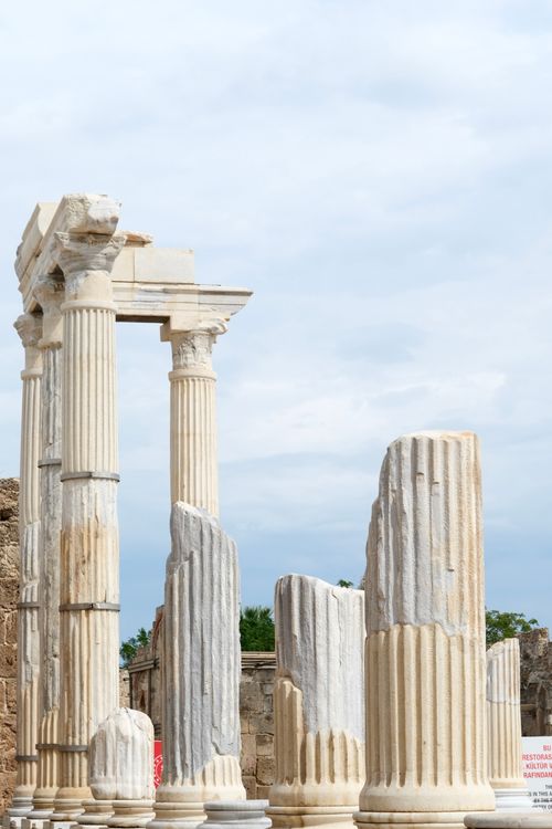 Free Explore the ancient ruins of the Temple of Apollo in Side, Turkey. Stock Photo