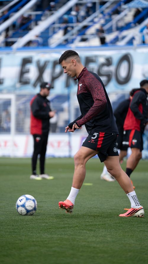 Free A young soccer player practices on the field during a daytime training session. Stock Photo