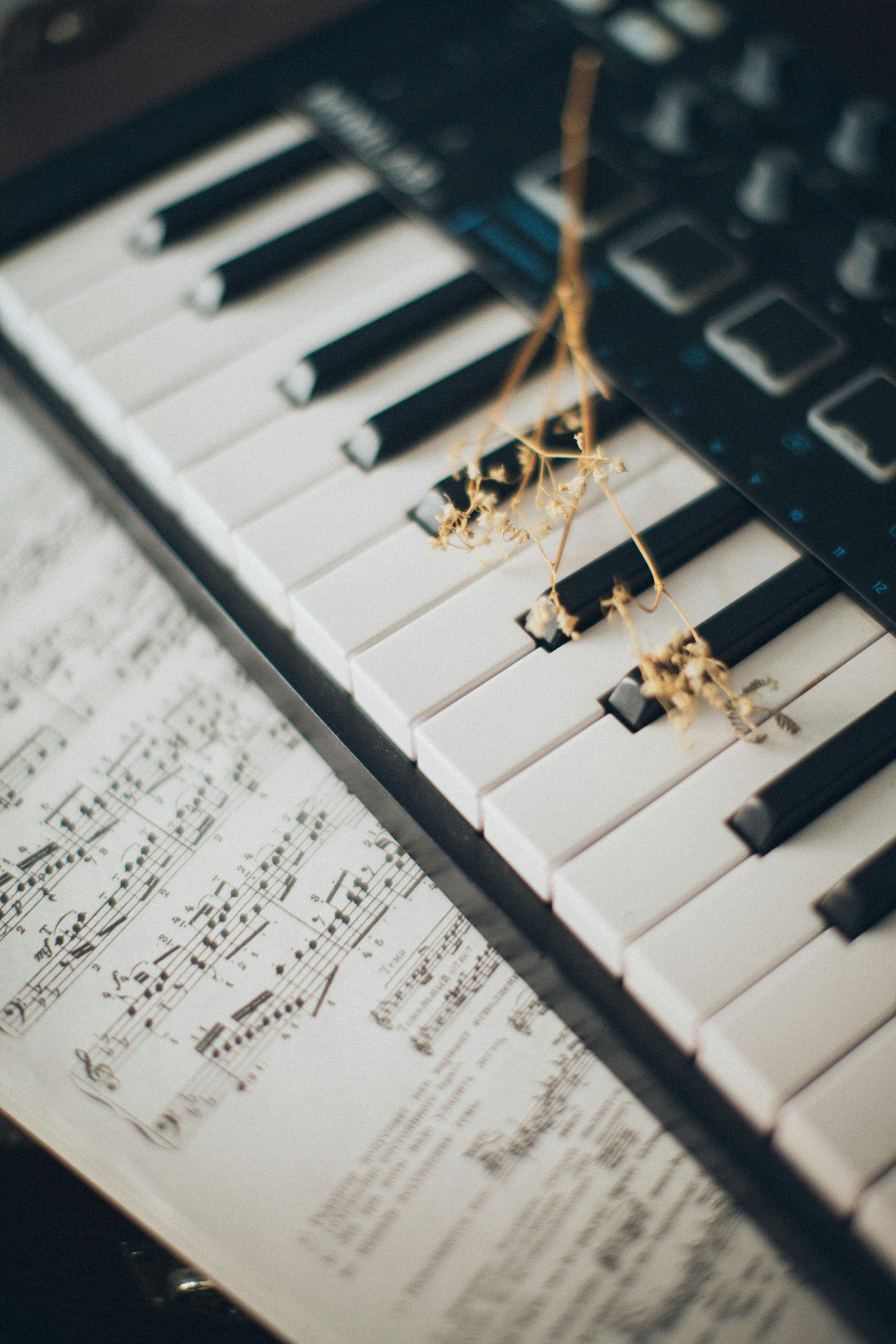 Musical Notes On Piano Keys · Free Stock Photo