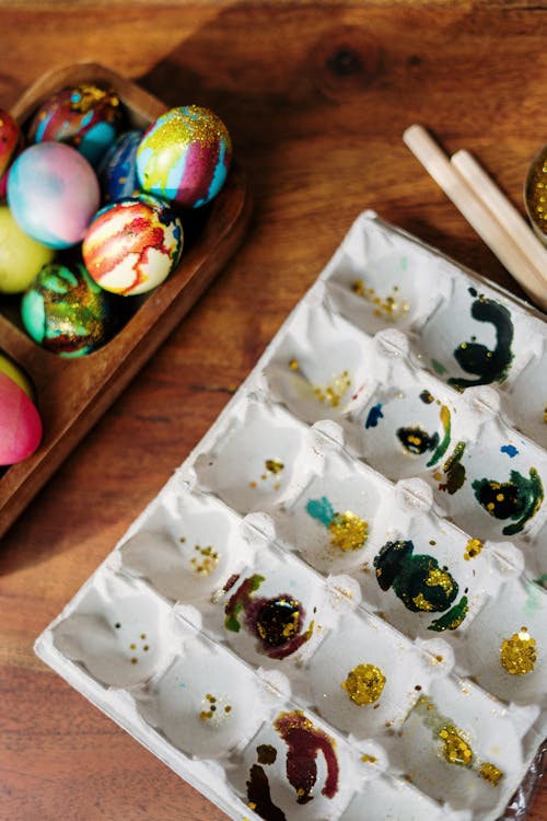 Free Colorful Easter Eggs Stock Photo