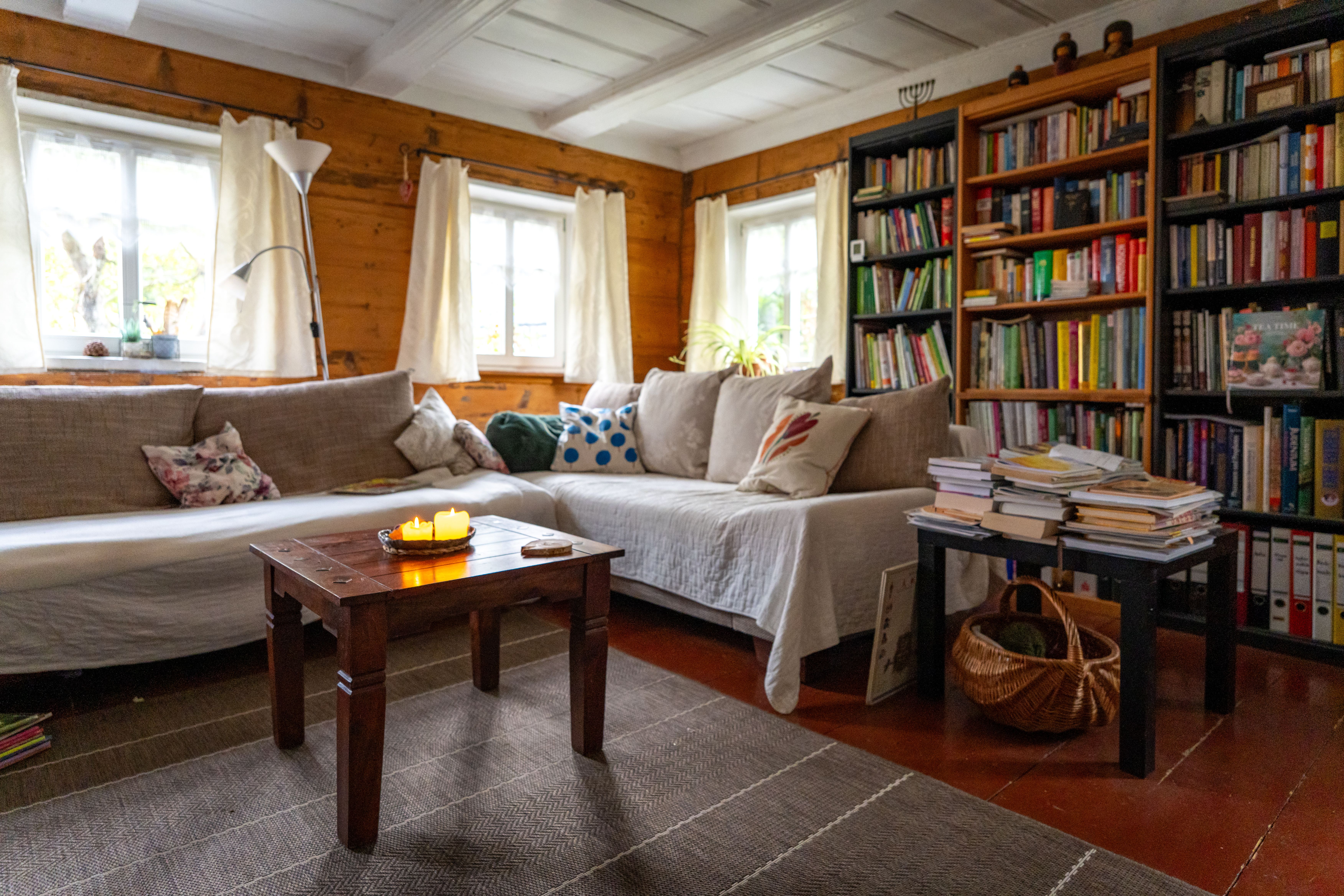 Wohnzimmer mit angenehmer Atmosphäre