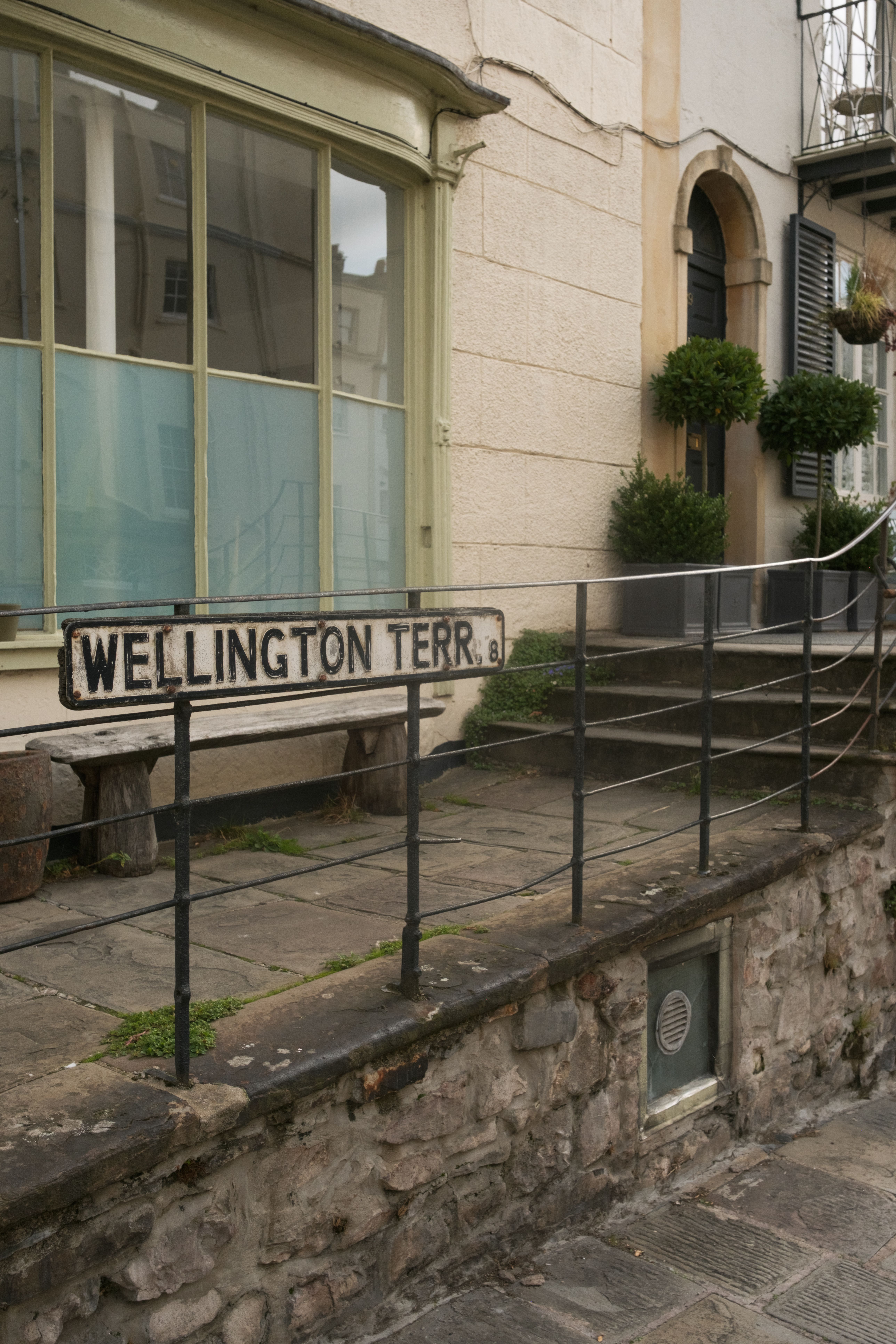 Explore the architectural charm of Wellington Terrace, a quaint street in Bristol, England.