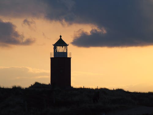 Silhouette Of A Lighthouse