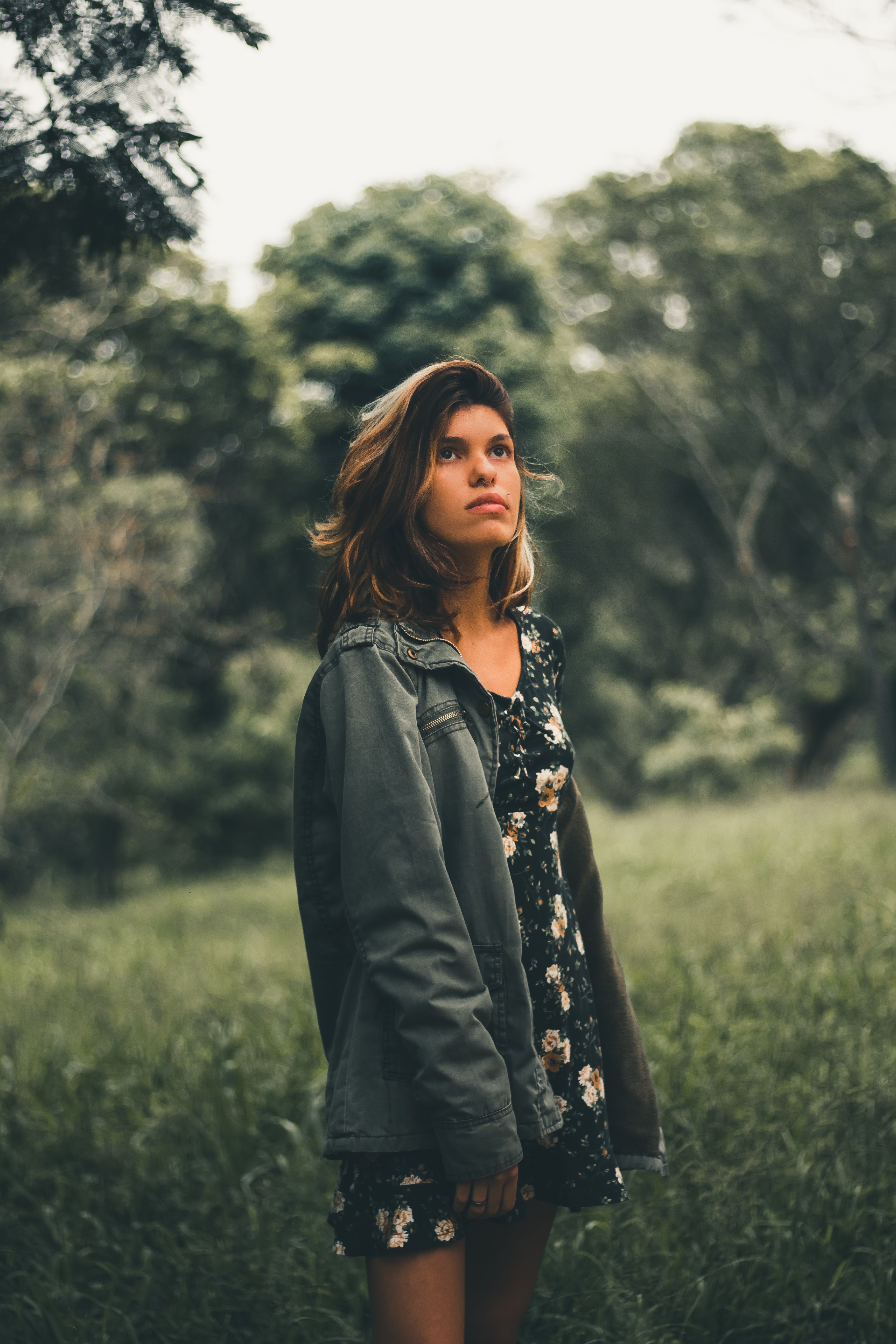 Woman Wearing A Denim Jacket · Free Stock Photo