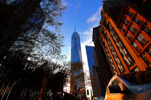 Free Photos gratuites de 1 WTC, coucher de soleil, coucher du soleil Stock Photo