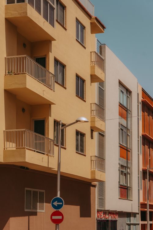 Free Colorful urban architecture in San Sebastián de La Gomera, Canary Islands, Spain on a sunny day. Stock Photo