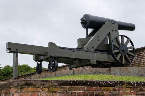 Free A classic cannon displayed at Fort Macon, Atlantic Beach, North Carolina. Stock Photo