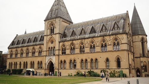 Free Beautiful view of the Gothic Revival Museum in Oxford, showcasing its intricate design. Stock Photo
