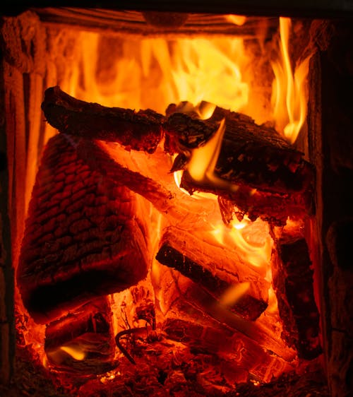 Foto d'estoc gratuïta de crema de fusta, foc