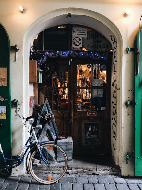 Imagine de stoc gratuită din bicicletă, caldarâm, drum