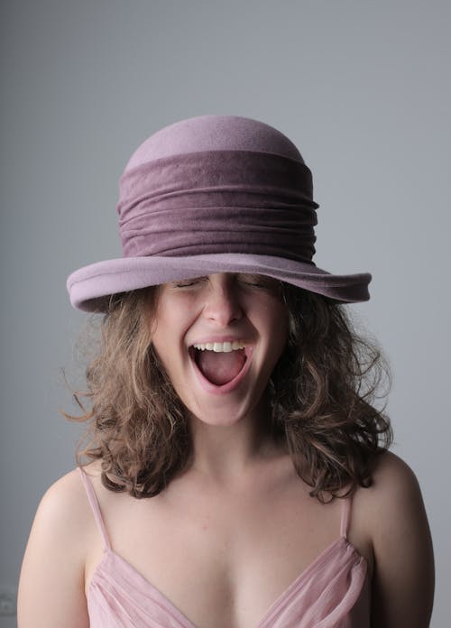 Free Woman in Purple Hat Stock Photo