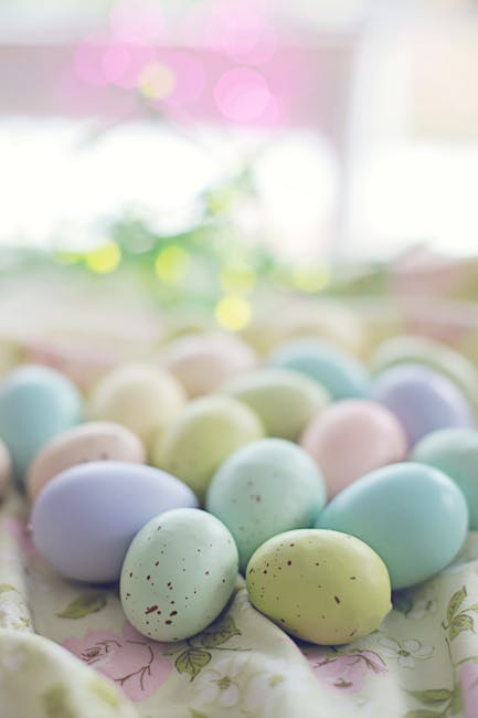 Close up of Easter Eggs 