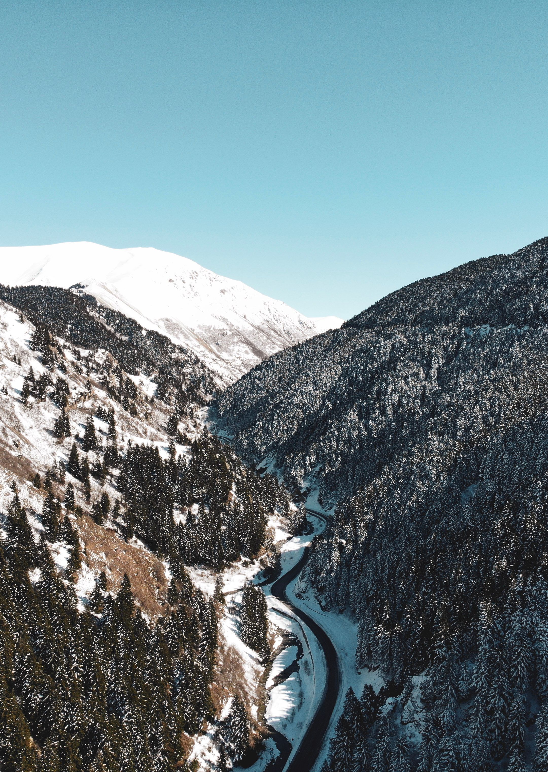 Aerial Photography Of Building Covered With Snow · Free Stock Photo