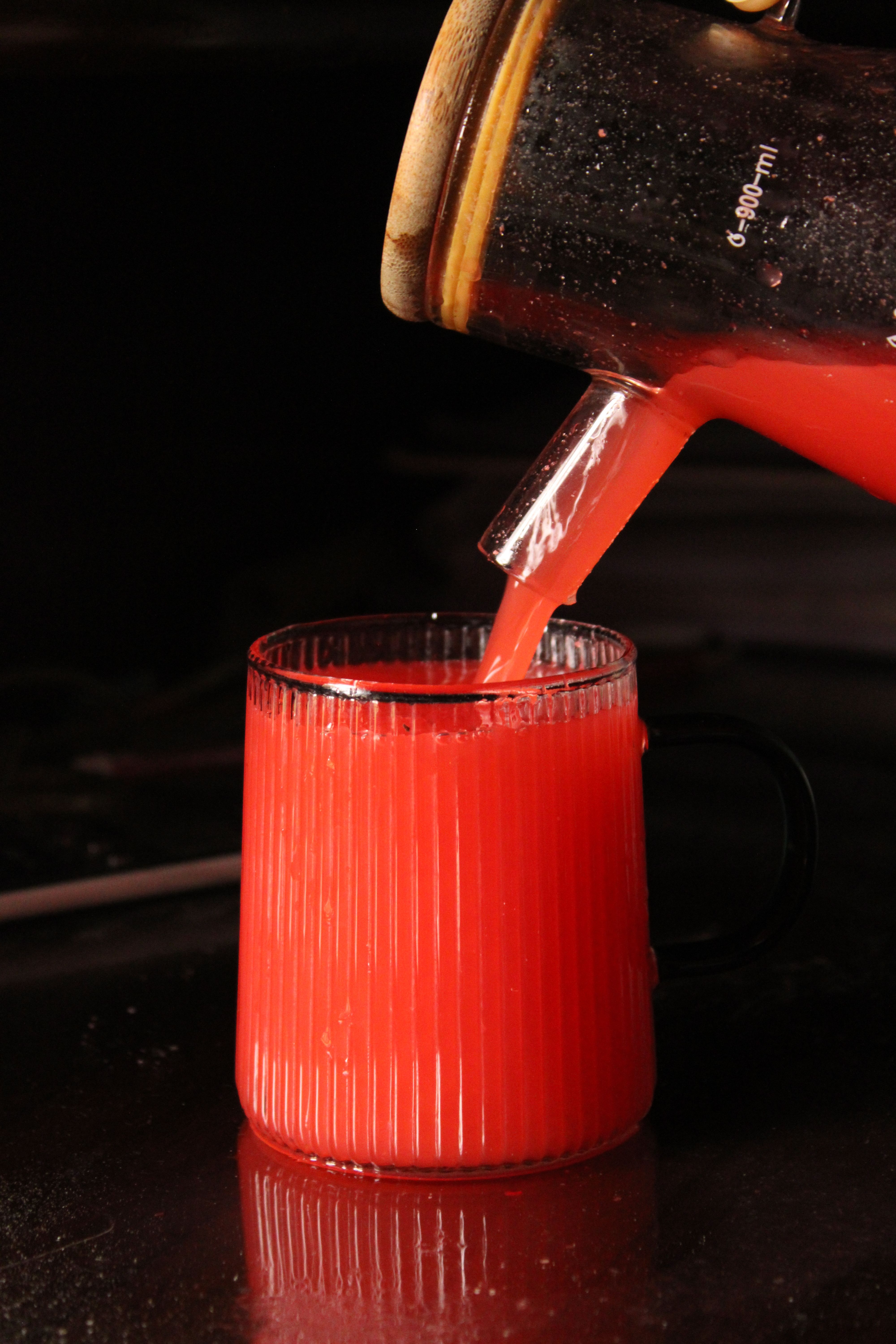 aronia juice glass
