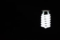 White Twist Light Bulb