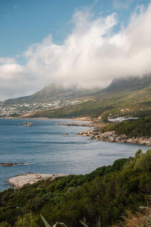 Free Breathtaking coastal landscape of Cape Town with ocean and mountains. Stock Photo