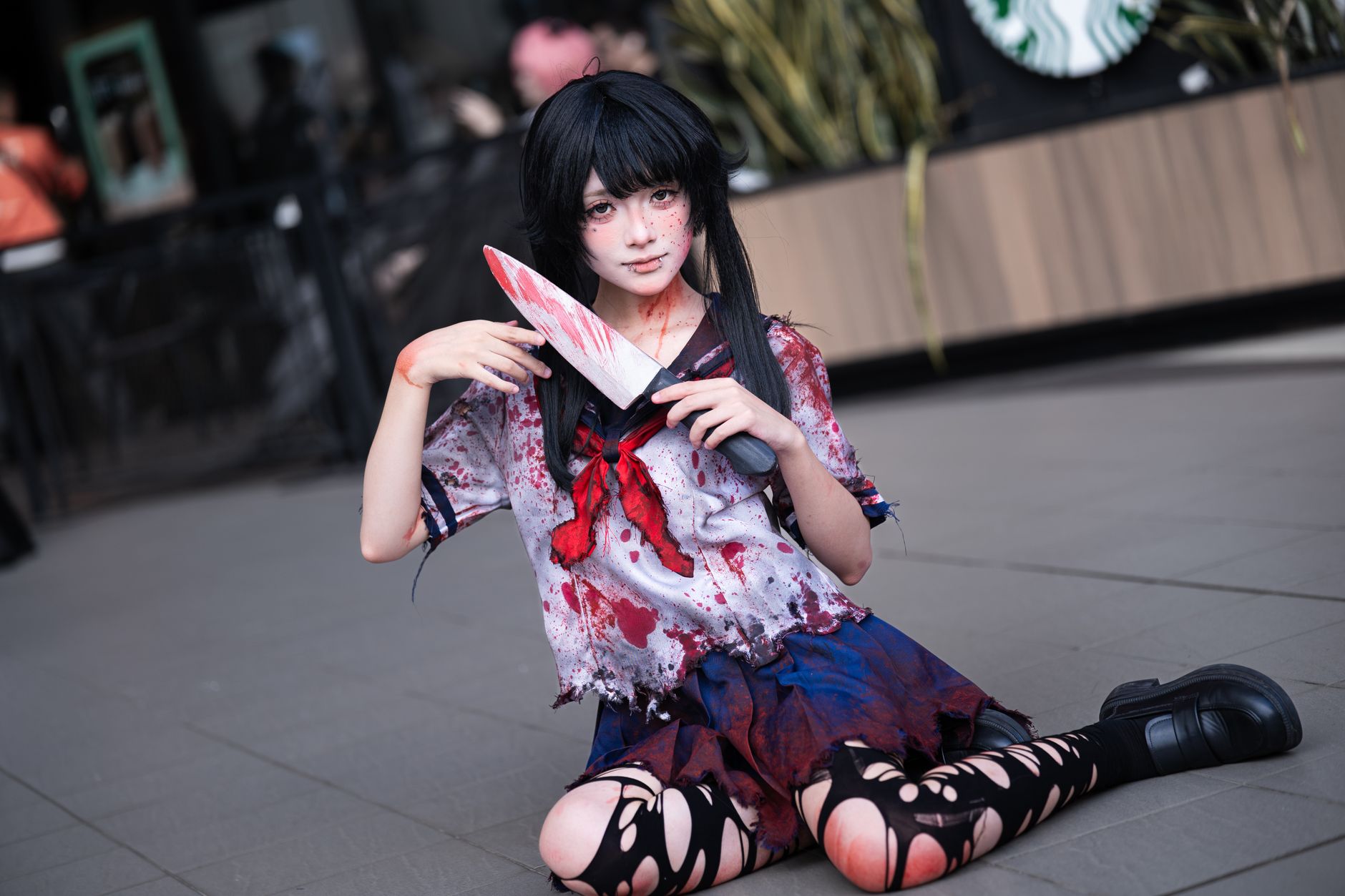 Japon korku filmi Never After Dark'tan bir sahne