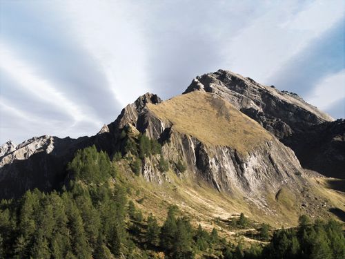 Free Dramatic view of rugged mountain peaks in Val di Vizze, Italy. Stock Photo