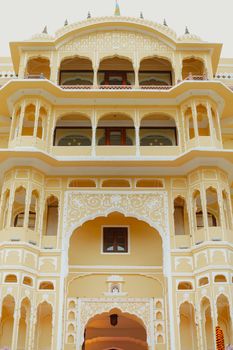 Captivating view of traditional Indian architecture featuring ornate details. Perfect for cultural exploration.