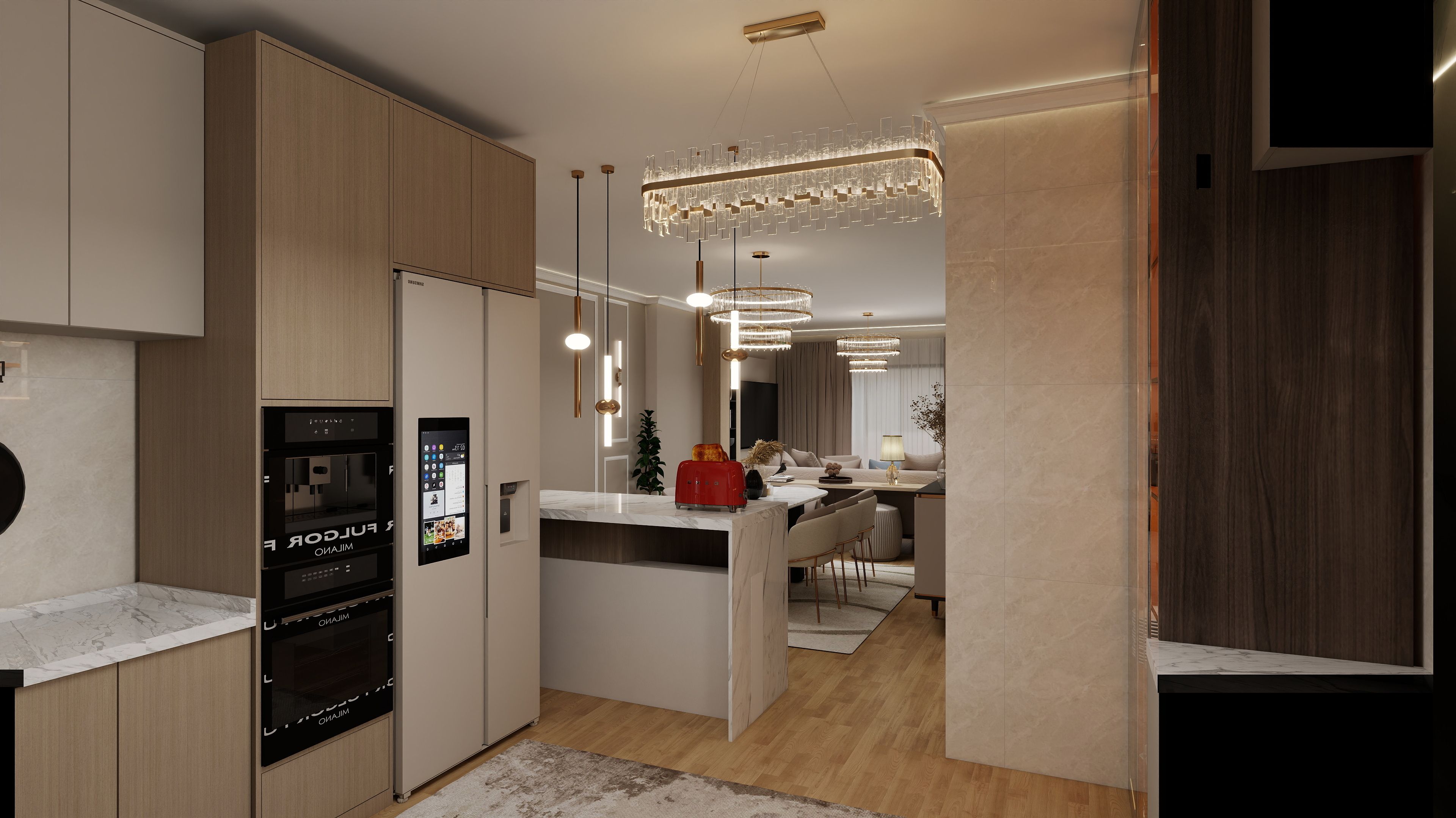 Modern kitchen space