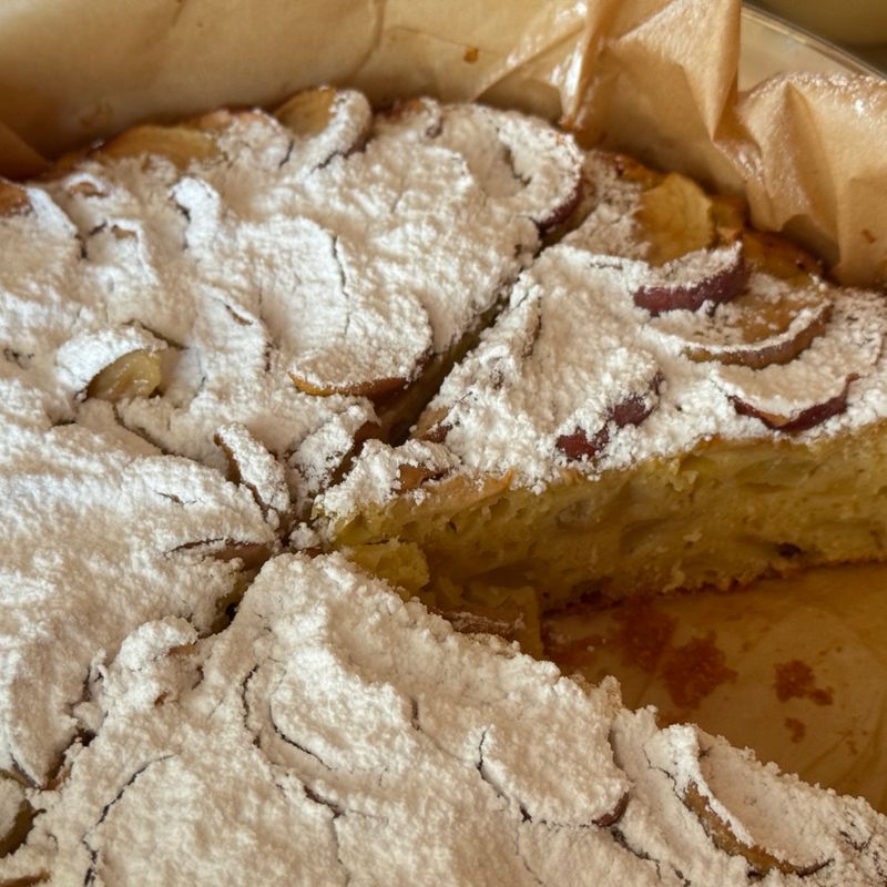 Oat and Apple Sheet Cake with Cinnamon Sugar