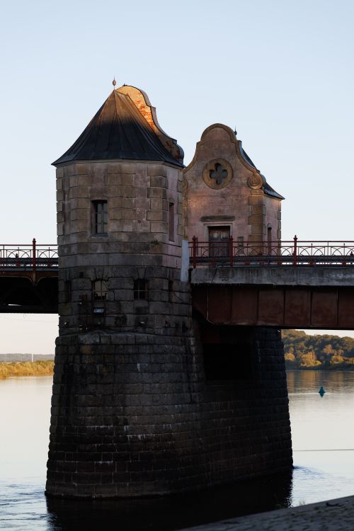 Free Scenic view of the historic bridge tower in Sovetsk, Kaliningrad Oblast, Russia. Stock Photo