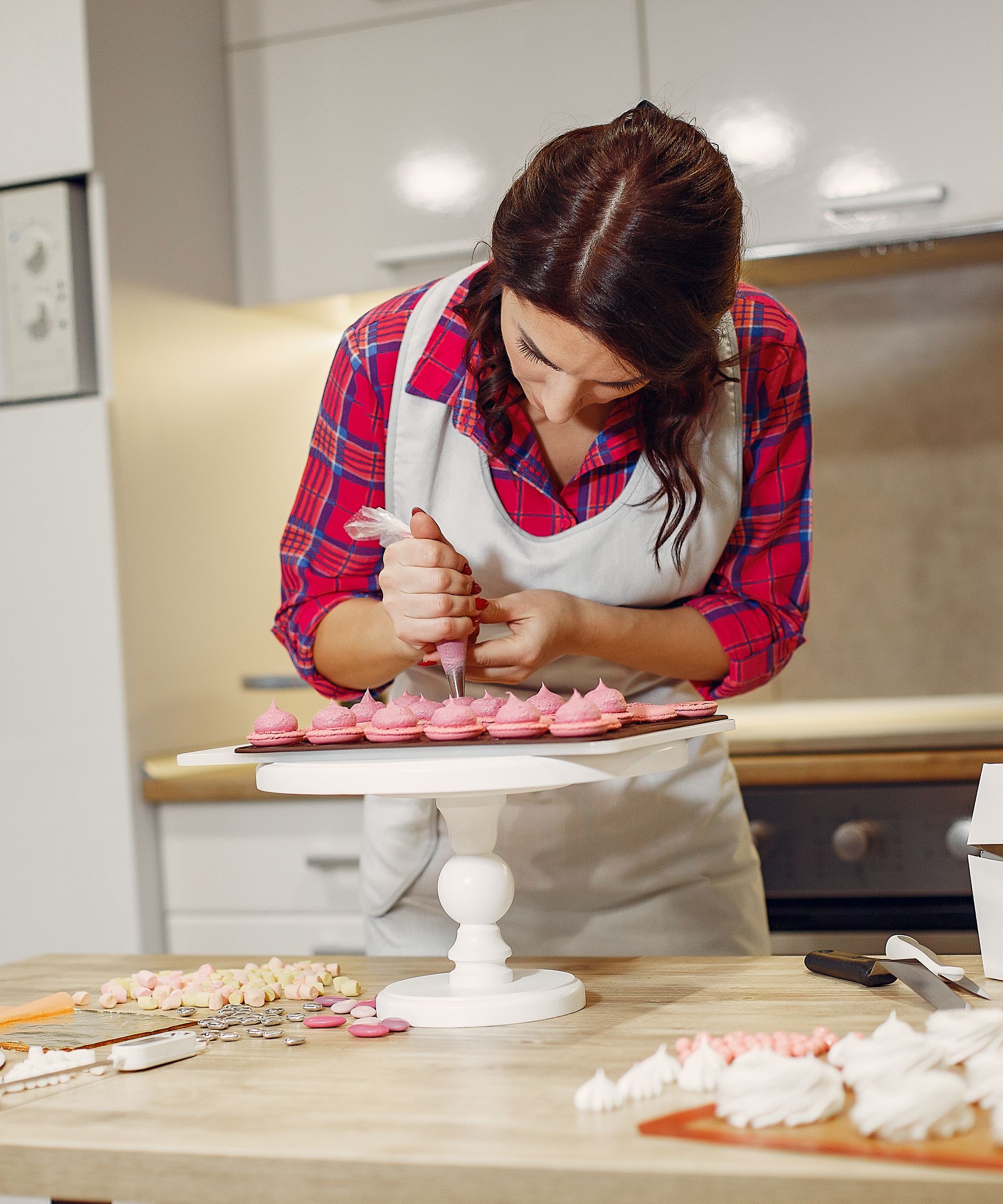 Homemade baked goods on a kitchen counter