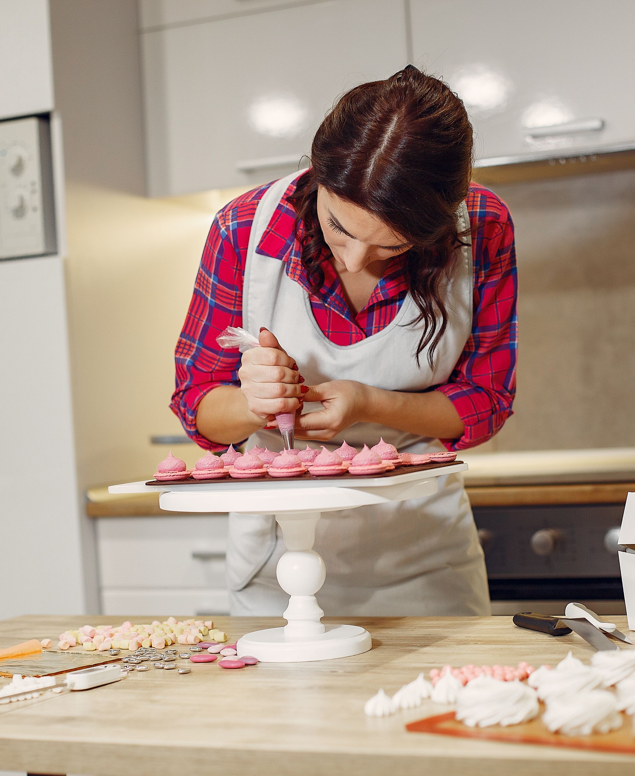 Homemade baked goods on a kitchen counter