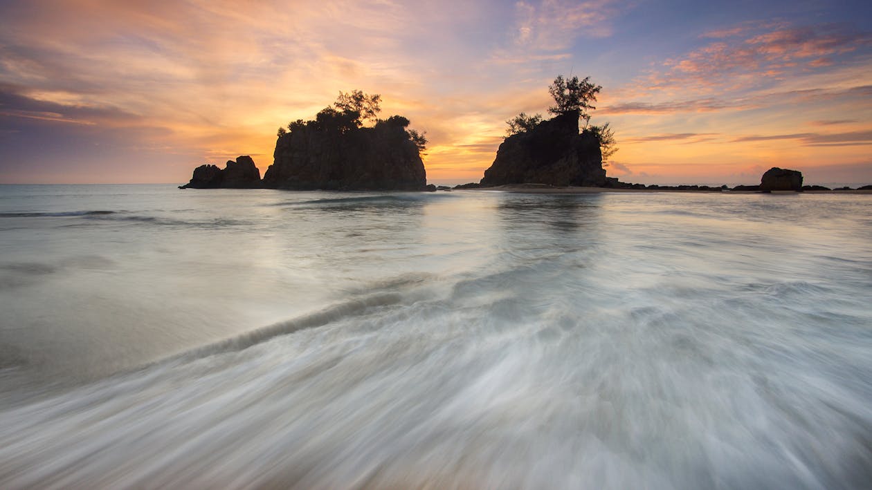 Body of Water during Sunset