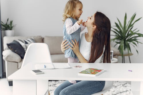 Free Mother and Daughter Bonding Stock Photo