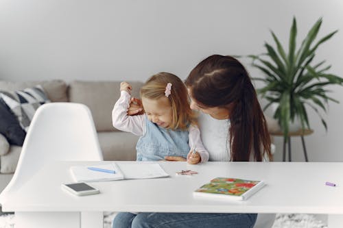 Free Mother and Daughter Bonding Stock Photo