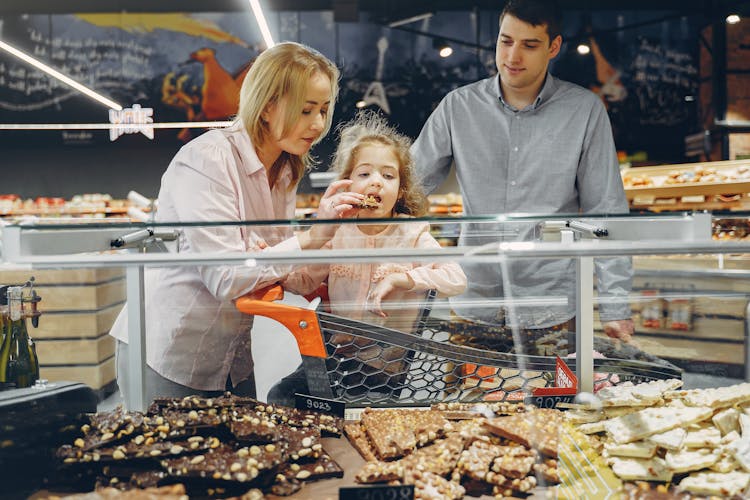 Little Girl Eating Brownies