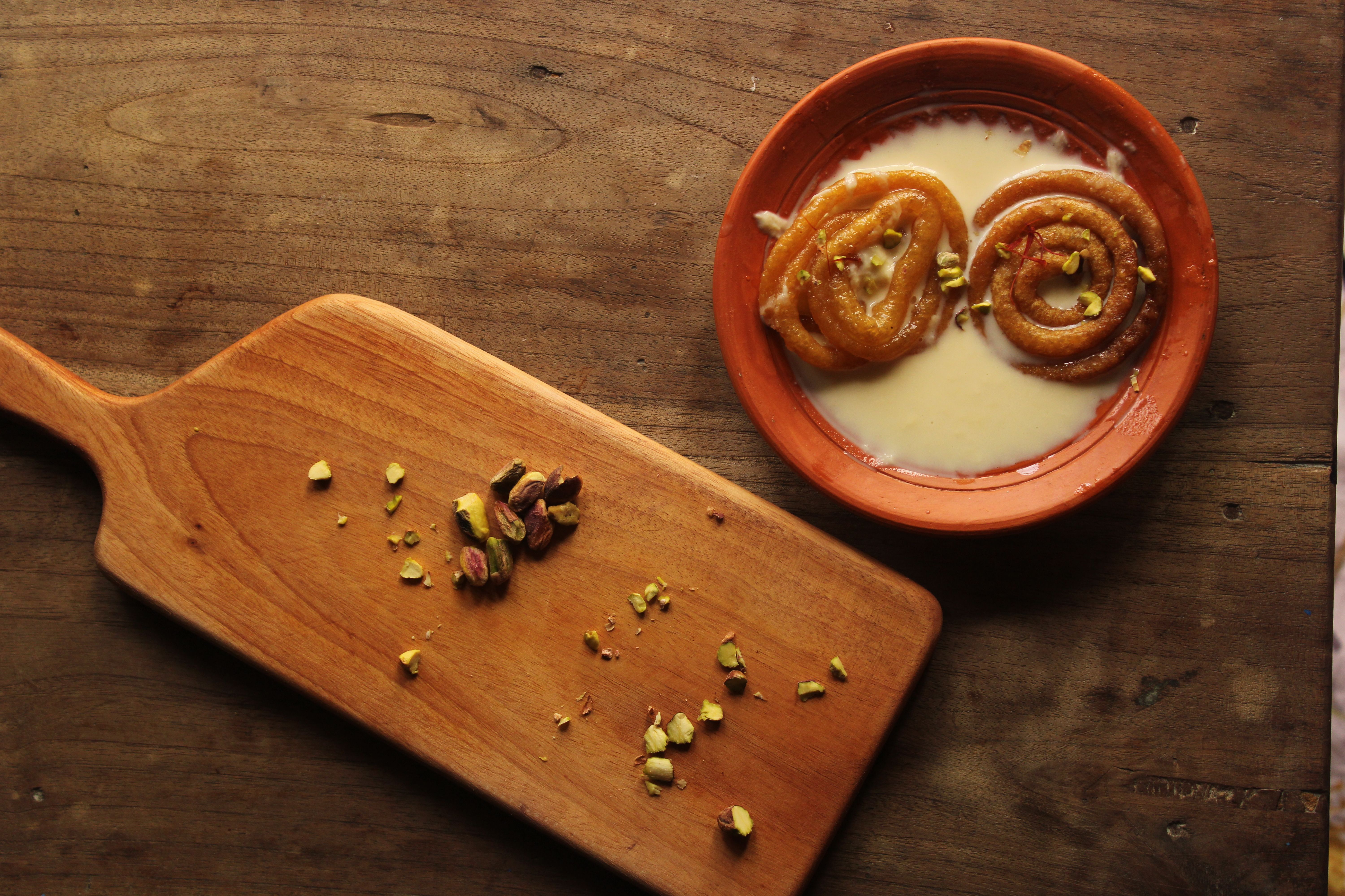 Eid Sweet Milk and Pistachio Crumb Coffee Cake