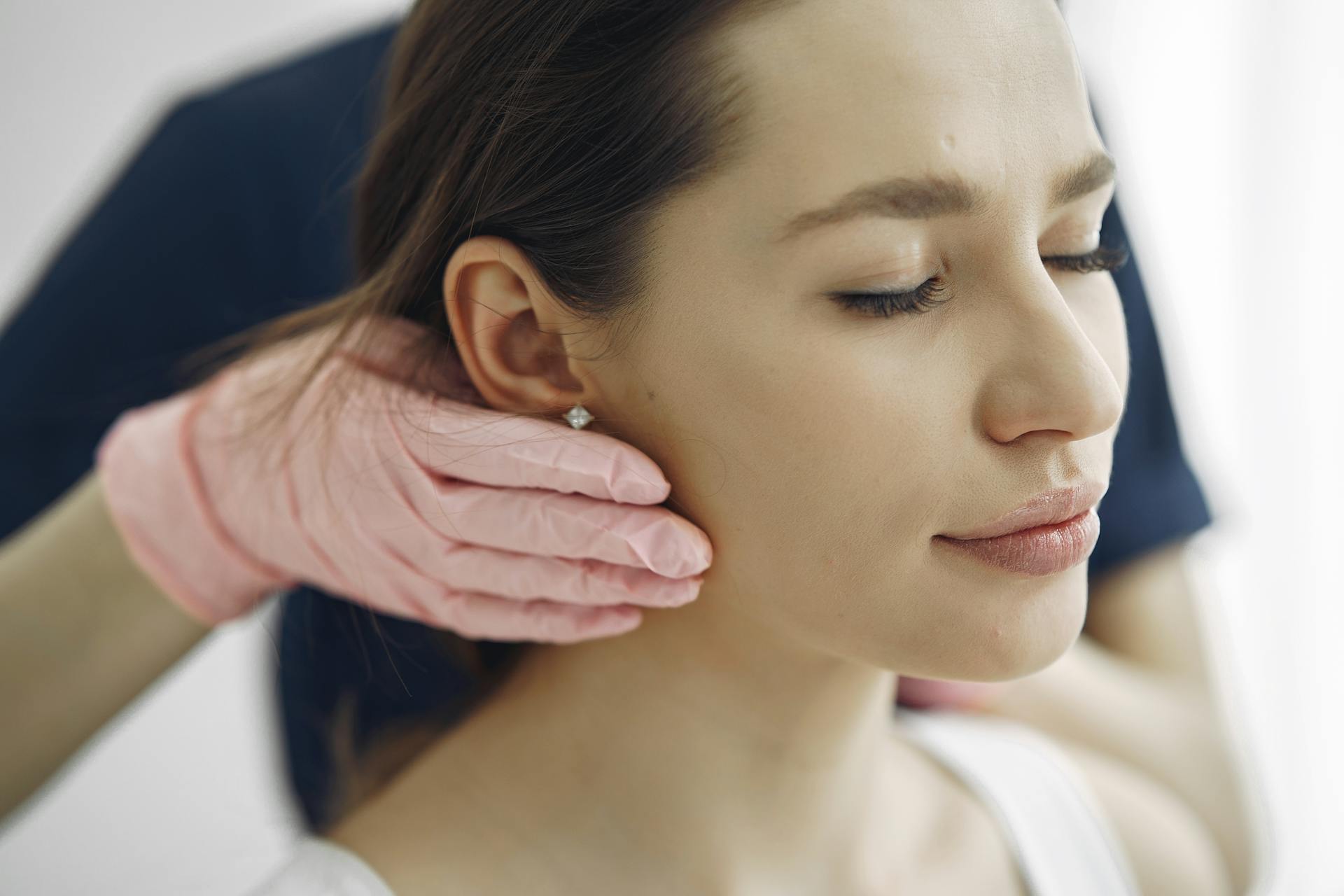 Woman Getting a Head Massage