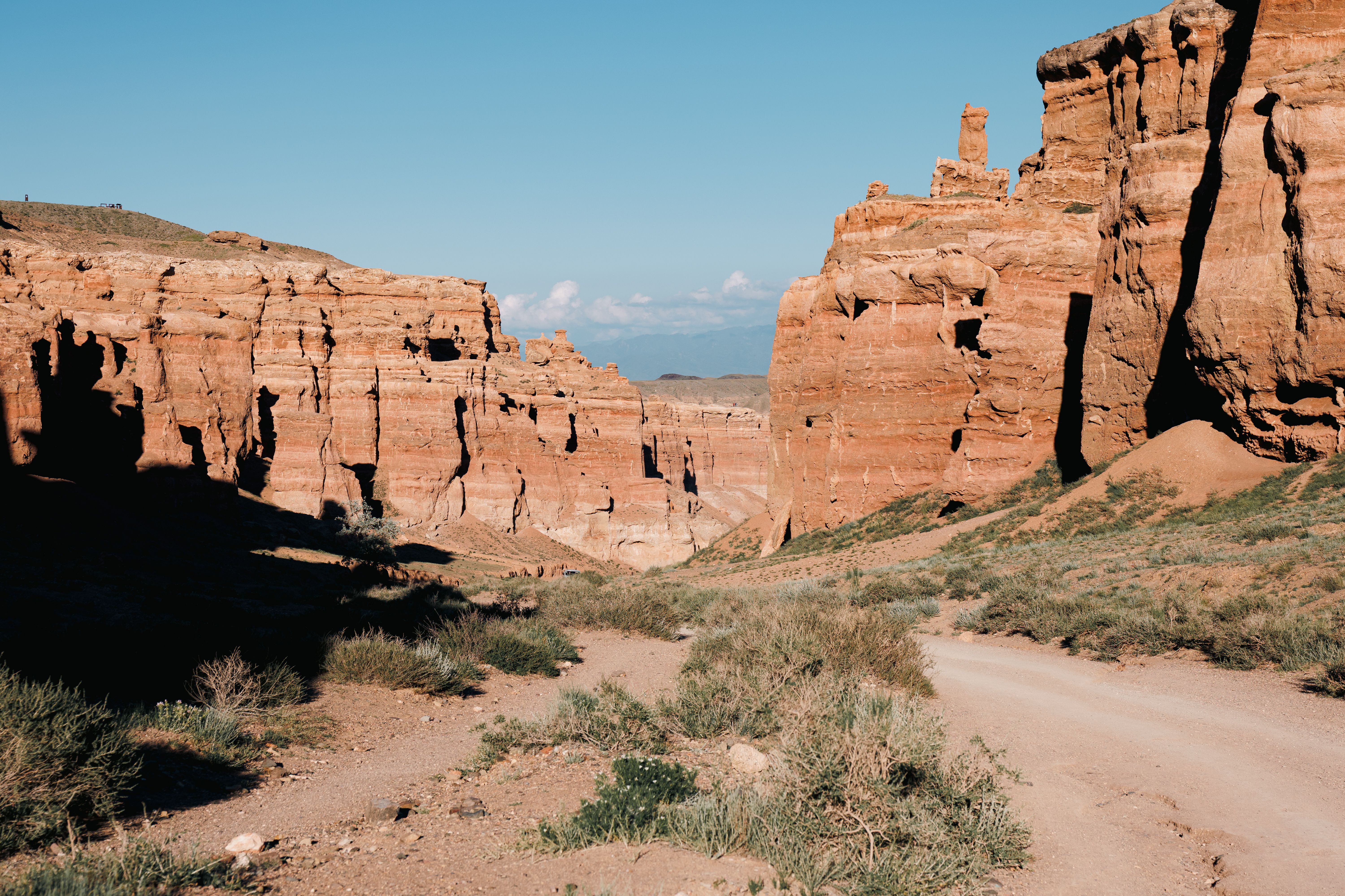 Experience the breathtaking beauty of Charyn Canyon, Kazakhstan's geological wonder.