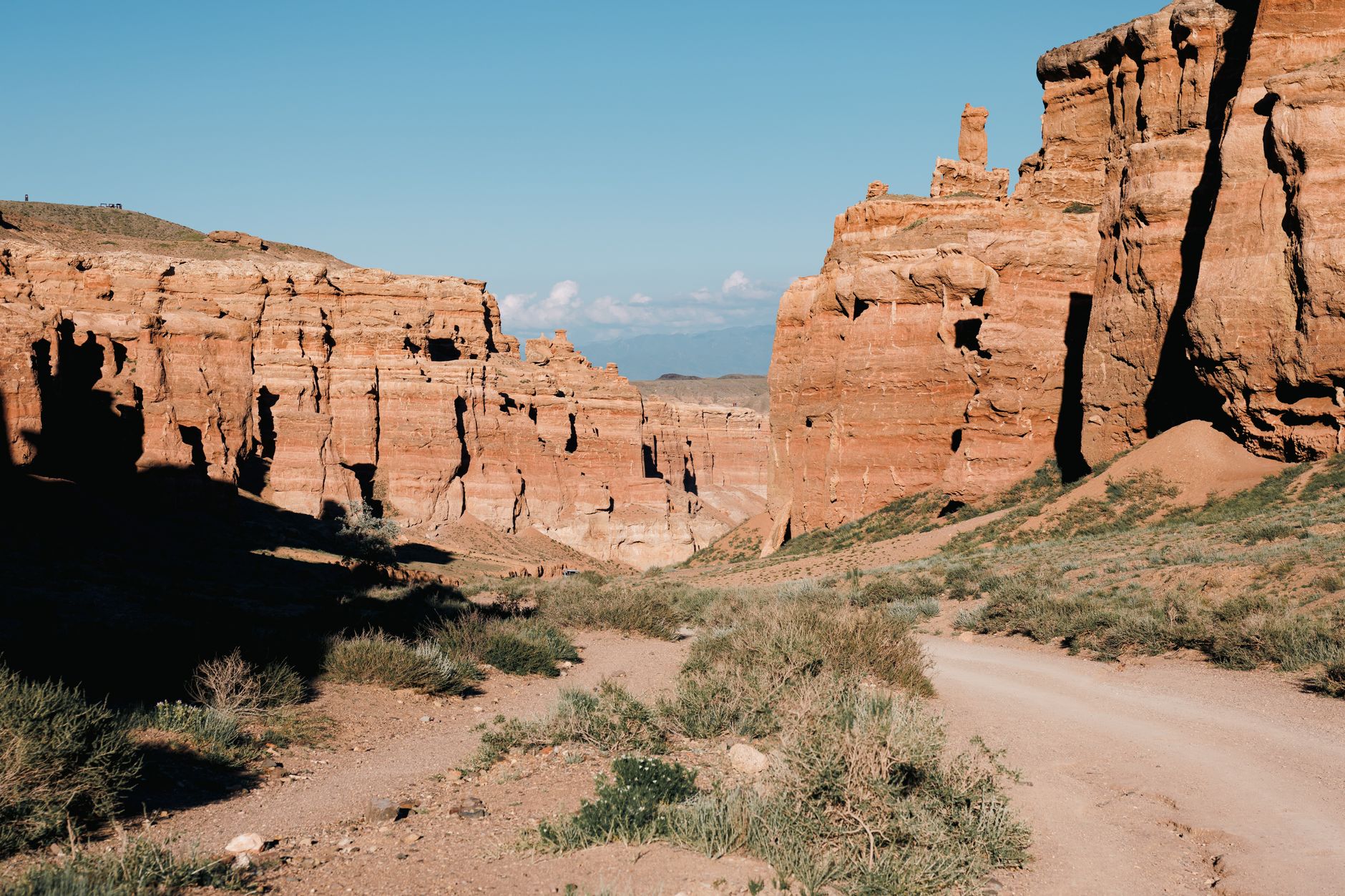 Experience the breathtaking beauty of Charyn Canyon, Kazakhstan's geological wonder.