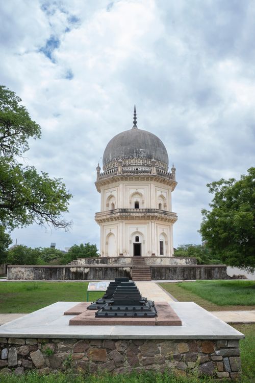 Free Explore the intricate architecture of the Qutb Shahi Tombs in Hyderabad. Stock Photo