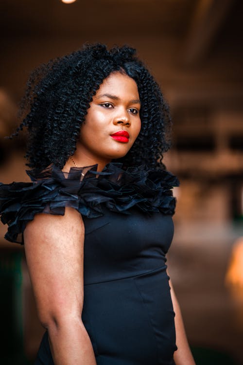 Woman In A Black Dress