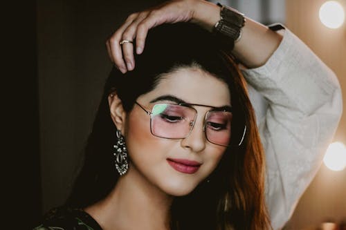 Woman Wearing Eyeglasses