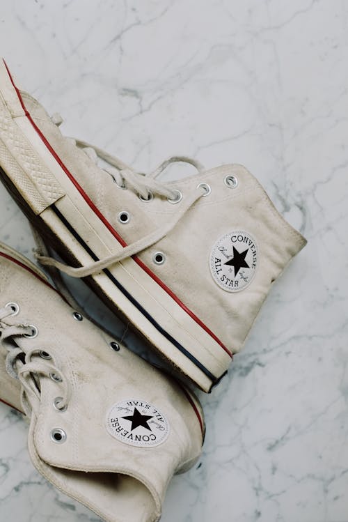 Hanging Yellow Converse High-top Sneakers · Free Stock Photo