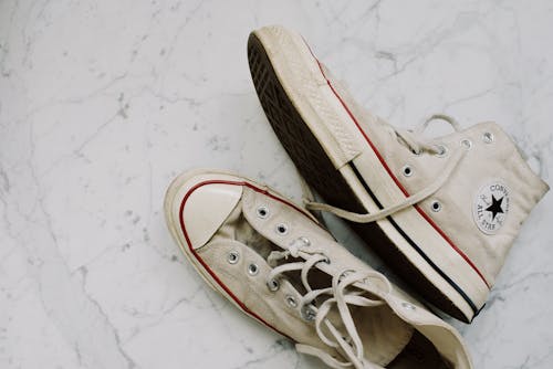 White Converse All Star High Top Sneakers · Free Stock Photo