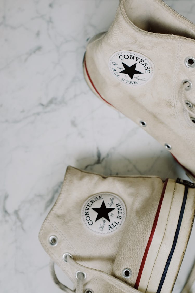 White Converse All Star High Top Sneakers