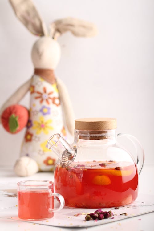 Free Clear Glass Jar With Red Liquid Stock Photo