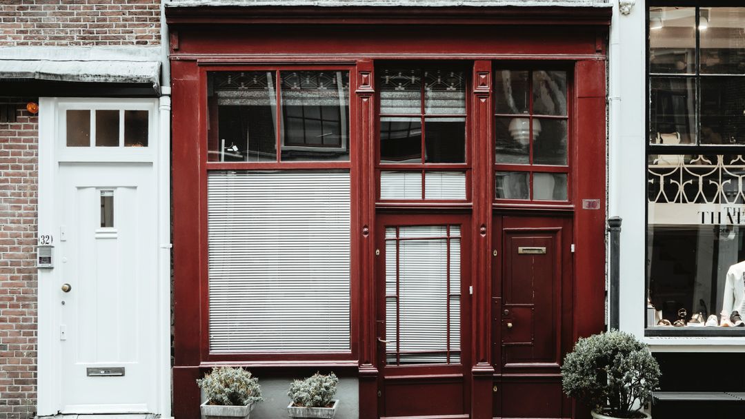 A roadside store front. Ice, drinks and a restroom the whole highway uses, all in one small building.