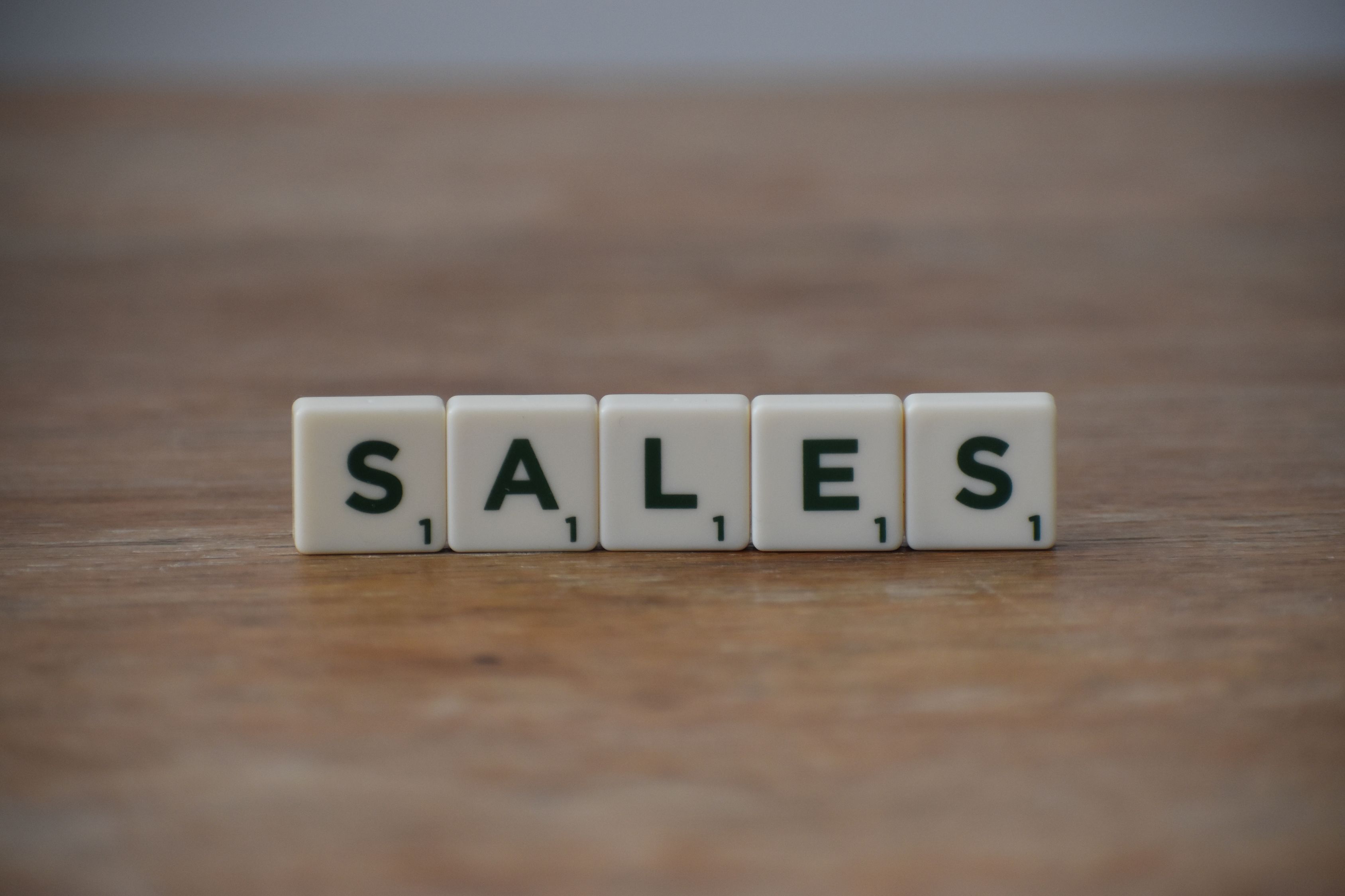 Sales Word On Wooden Table Free Stock Photo sales-word-on-wooden-table-free-stock-photo