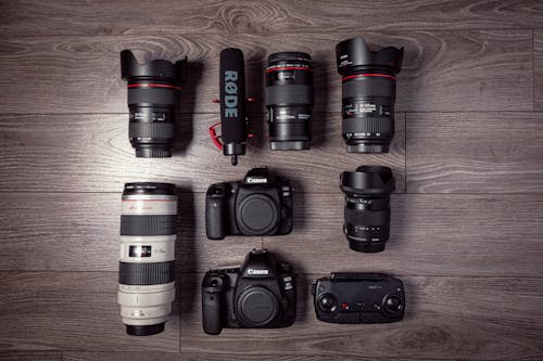 Free Dslr Cameras And Lenses Stock Photo